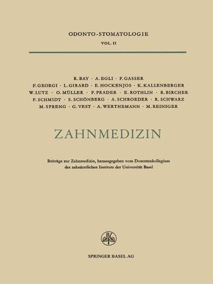cover image of Zahnmedizin